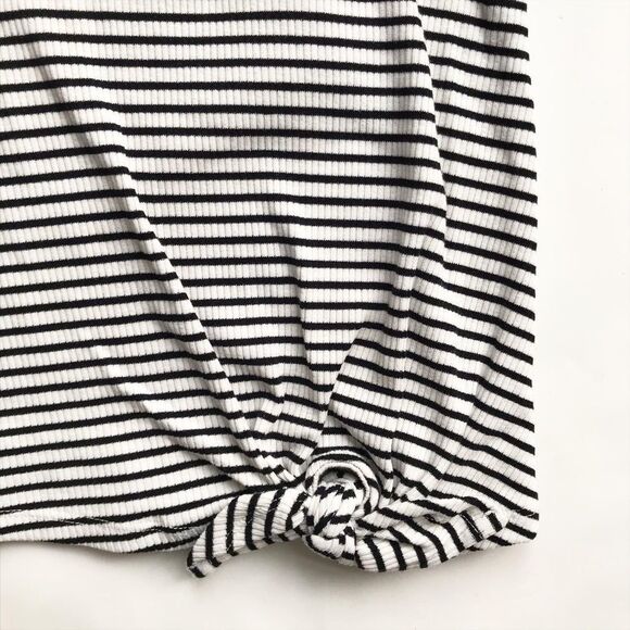 Old Navy NWT ribbed stripe tank top M(8Y) - Picture 3 of 5